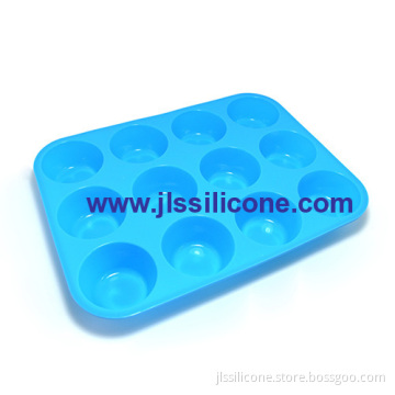 12-cavity Silicone Cake And Candy Baking Molds 
